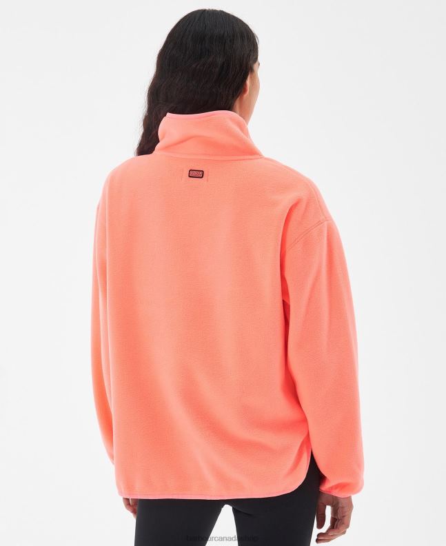 Barbour Clothing Women Atomic Coral Simmons Fleece 2BB2F1999