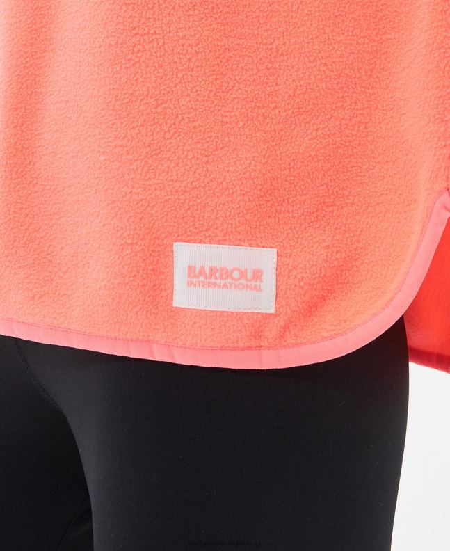 Barbour Clothing Women Atomic Coral Simmons Fleece 2BB2F1999