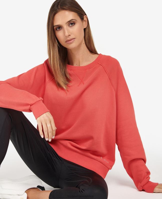 Barbour Clothing Women Cayenne Fenway Cotton Sweatshirt 2BB2F2003