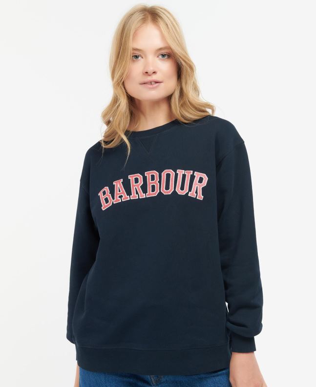 Barbour Clothing Women Classic Navy Northumberland Sweatshirt 2BB2F1998