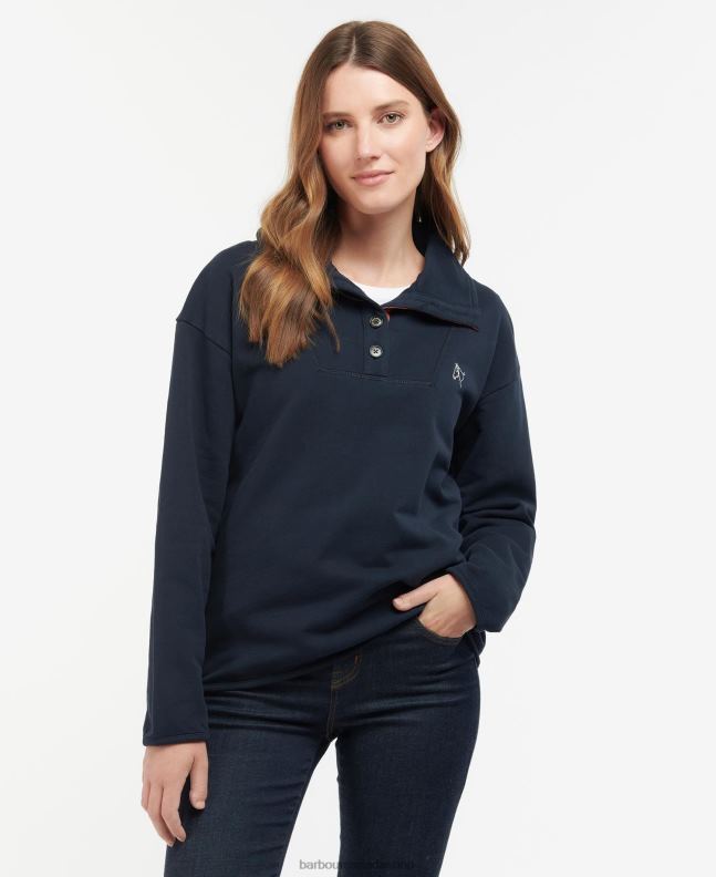 Barbour Clothing Women Classic Navy Regia Sweatshirt 2BB2F1996