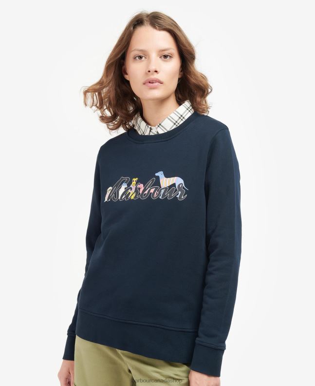 Barbour Clothing Women Classic Navy Southport Jumper 2BB2F2029