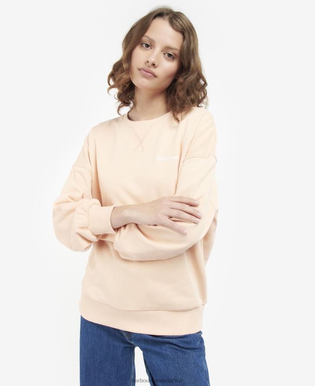 Barbour Clothing Women Light Peach Kenmore Jumper 2BB2F2023