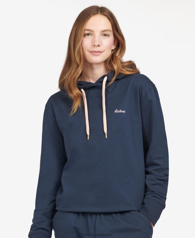 Barbour Clothing Women Navy Lottie Lounge Hoodie 2BB2F1988