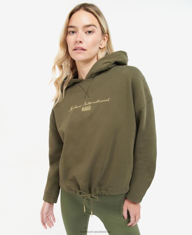 Barbour Clothing Women Palmer Green Alpine Sweatshirt 2BB2F2025