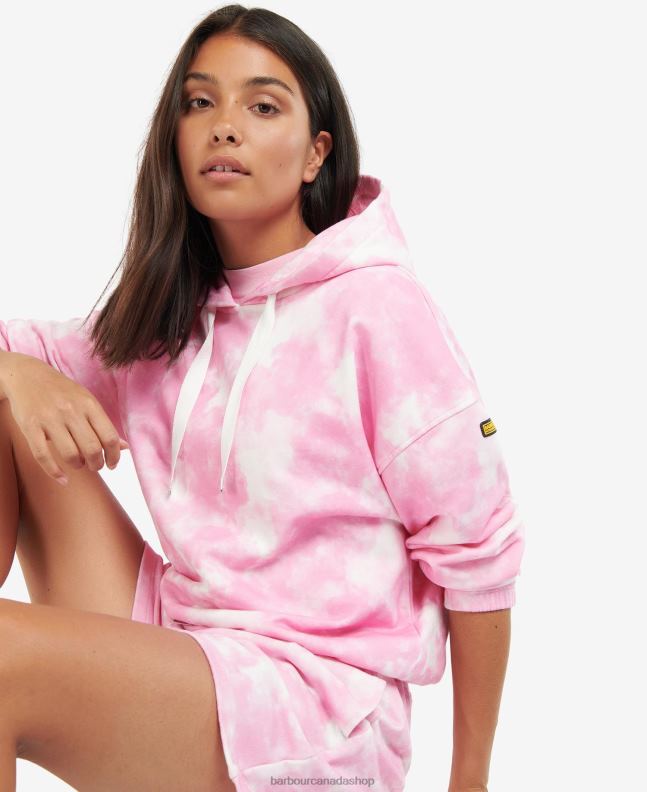 Barbour Clothing Women Pink Crush Multi Chinetti Hoodie 2BB2F2001