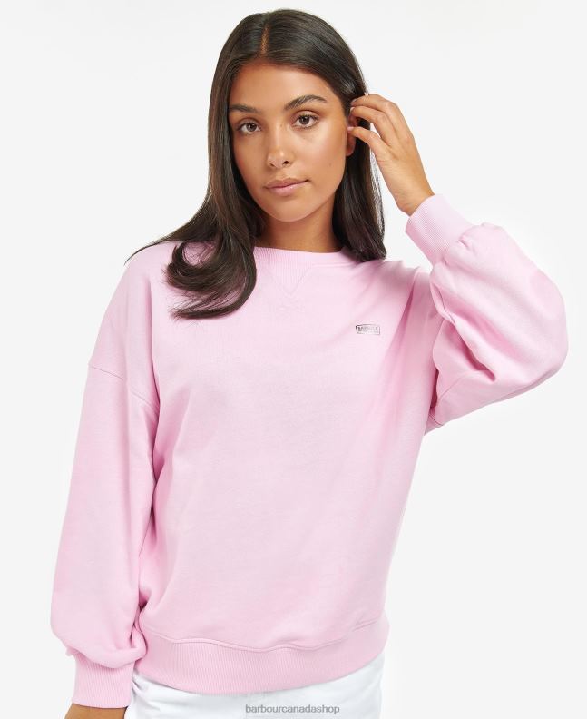 Barbour Clothing Women Pink Lemonade Rossin Sweatshirt 2BB2F1993