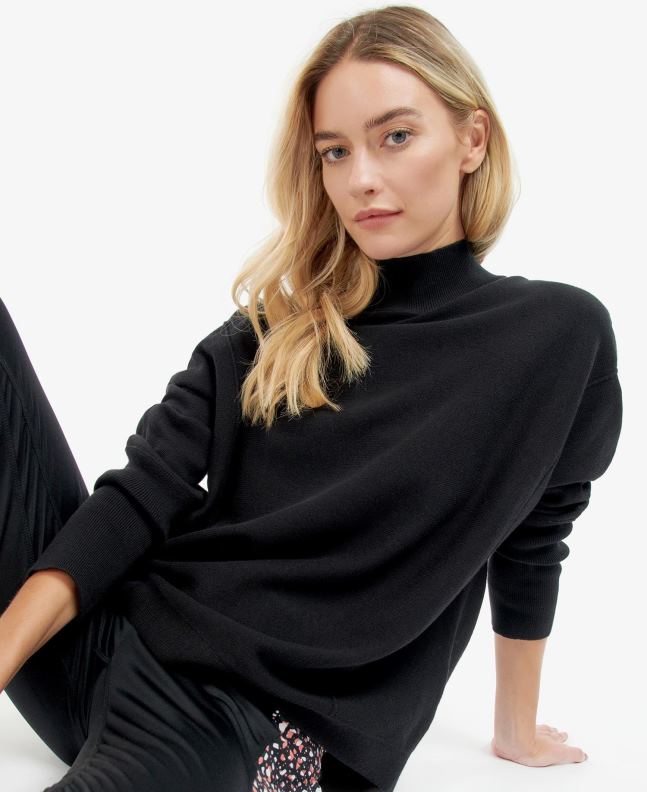 Barbour Clothing Women Classic Black Roland Knitted Jumper 2BB2F1952