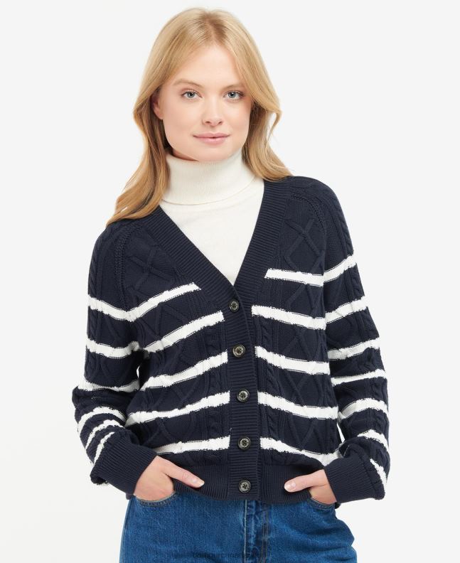 Barbour Clothing Women Classic Navy Nahla Cardigan 2BB2F1976
