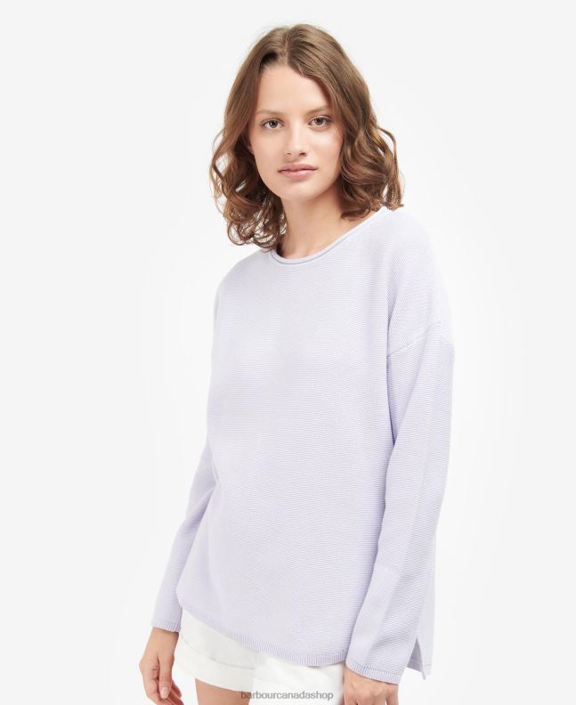 Barbour Clothing Women Lavender Mariner Knitted Jumper 2BB2F1921