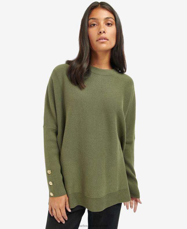 Barbour Clothing Women Midnight Green Kubican Jumper 2BB2F1962