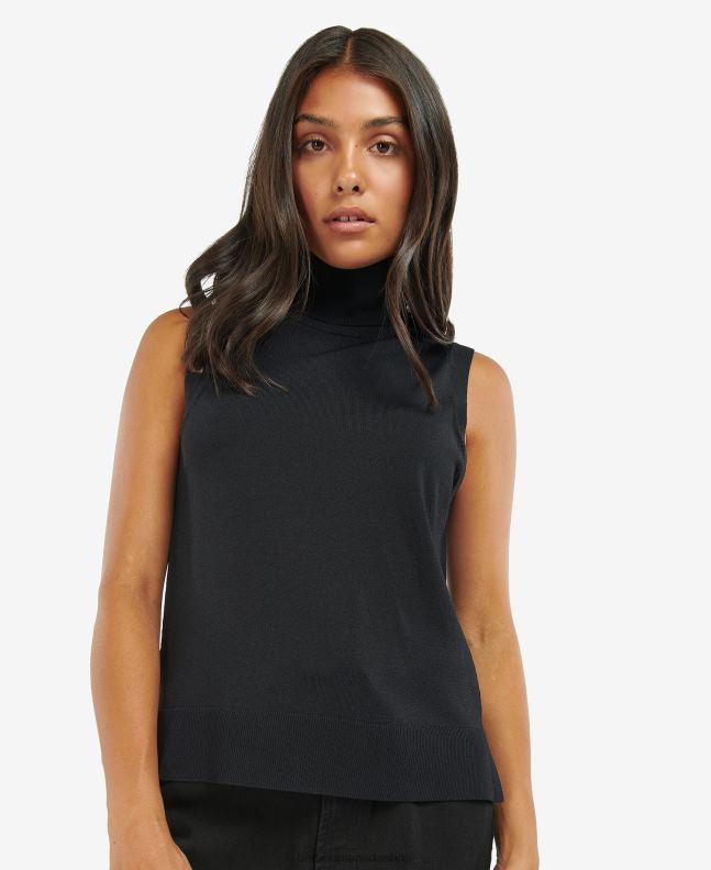 Barbour Clothing Women Midnight Green Rosbern Sweater Vest 2BB2F1960