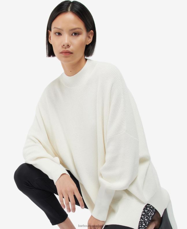 Barbour Clothing Women Optic White Pavilion Knit 2BB2F1959