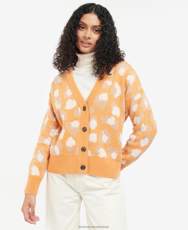 Barbour Clothing Women Papaya Maara Cardigan 2BB2F1938
