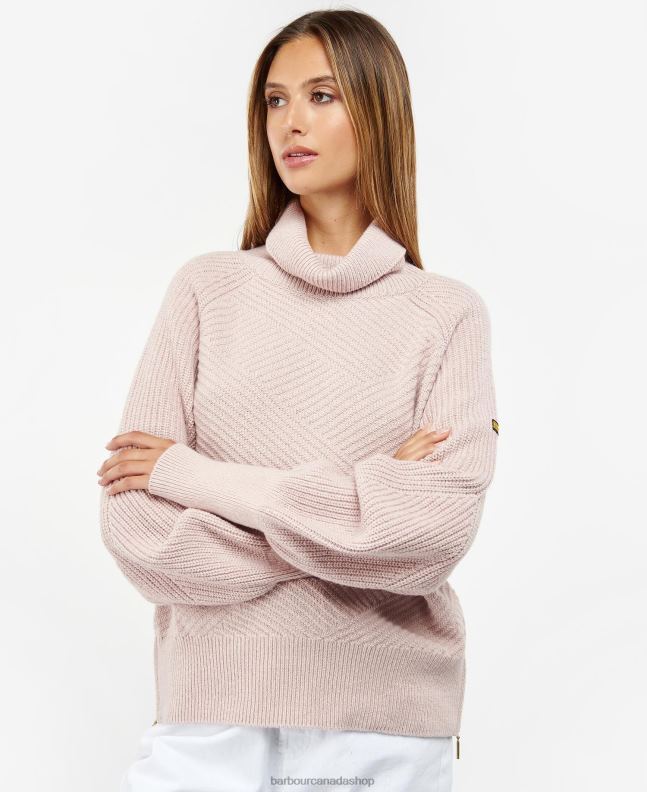 Barbour Clothing Women Pink Clay Claremont Knit 2BB2F1957