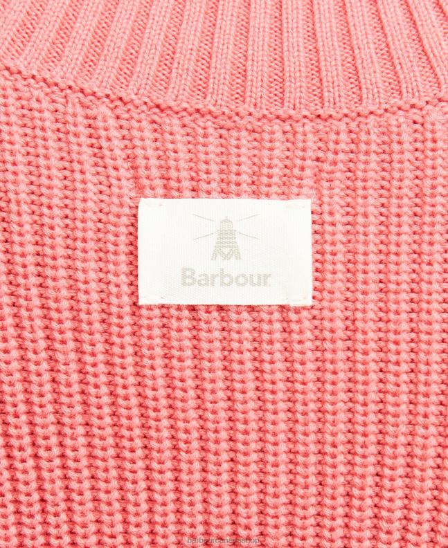 Barbour Clothing Women Pink Punch Coraline Knitted Jumper 2BB2F1966