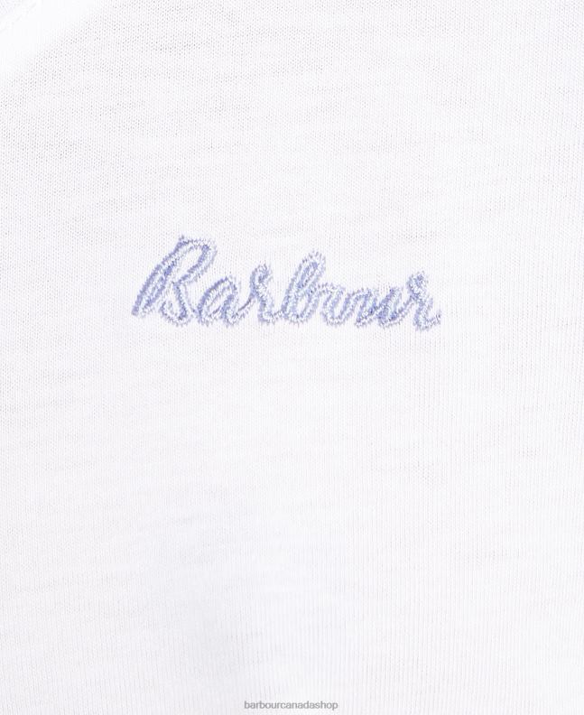 Barbour Clothing Women Lt Grey Marl Etta Henley PJ Set 2BB2F2039