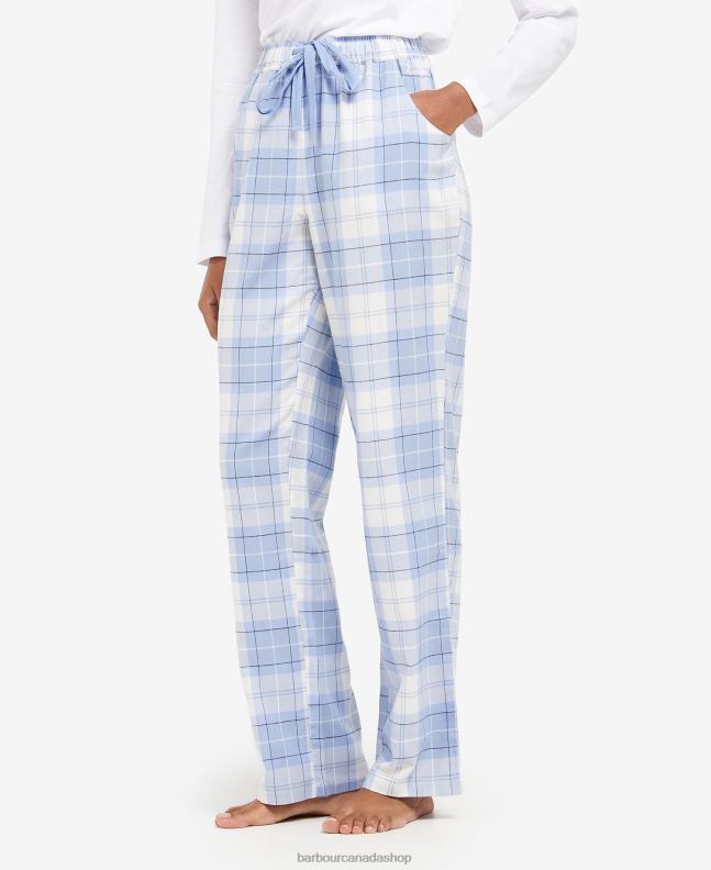 Barbour Clothing Women Pink Tartan Nancy PJ Trousers 2BB2F2044