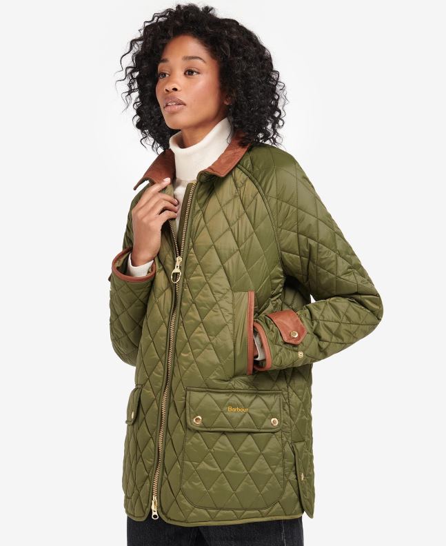 Barbour Clothing Women Black/Ancient Kelham Quilted Jacket 2BB2F1462