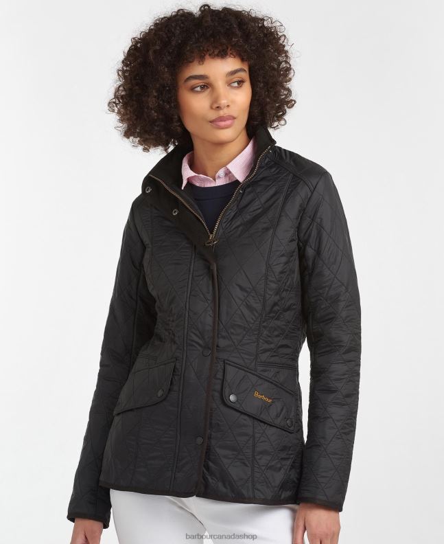 Barbour Clothing Women Black Cavalry Polarquilt Jacket 2BB2F1405