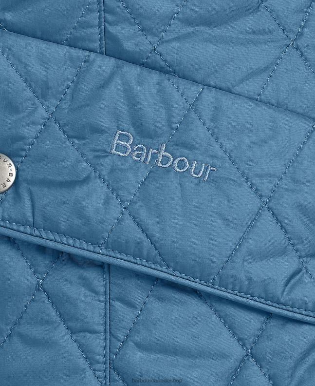 Barbour Clothing Women Black/Stone Flyweight Cavalry Quilted Jacket 2BB2F1402