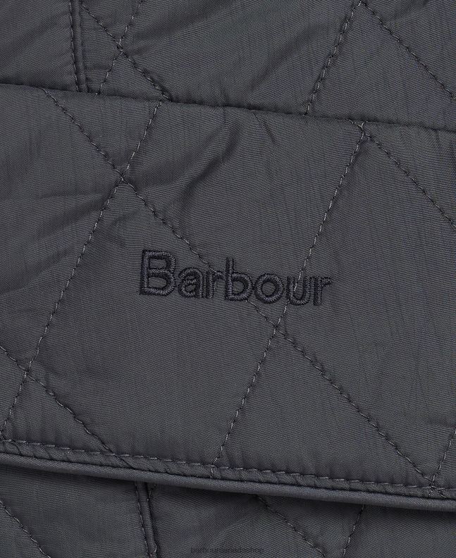 Barbour Clothing Women Black/Stone Flyweight Cavalry Quilted Jacket 2BB2F1406