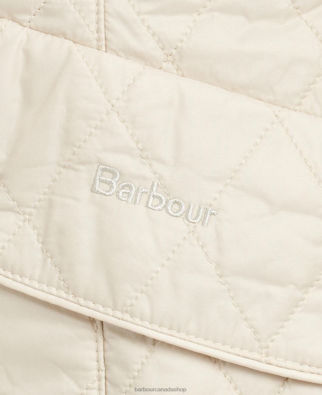 Barbour Clothing Women Black/Stone Flyweight Cavalry Quilted Jacket 2BB2F1501