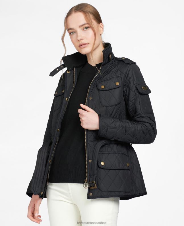 Barbour Clothing Women Black Tourer International Polarquilt Jacket 2BB2F1445