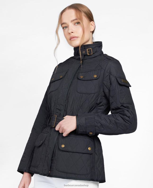 Barbour Clothing Women Black Tourer International Polarquilt Jacket 2BB2F1451