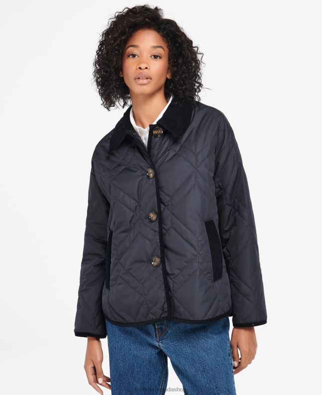 Barbour Clothing Women Dark Navy/Ancient Poplar Barrhead Quilted Shacket 2BB2F1425