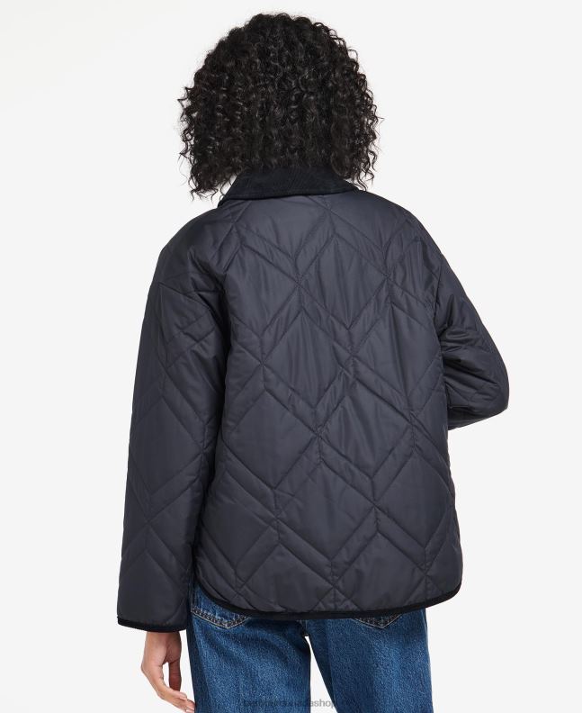 Barbour Clothing Women Dark Navy/Ancient Poplar Barrhead Quilted Shacket 2BB2F1425