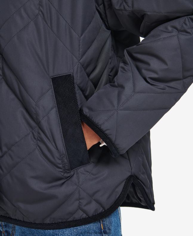 Barbour Clothing Women Dark Navy/Ancient Poplar Barrhead Quilted Shacket 2BB2F1425