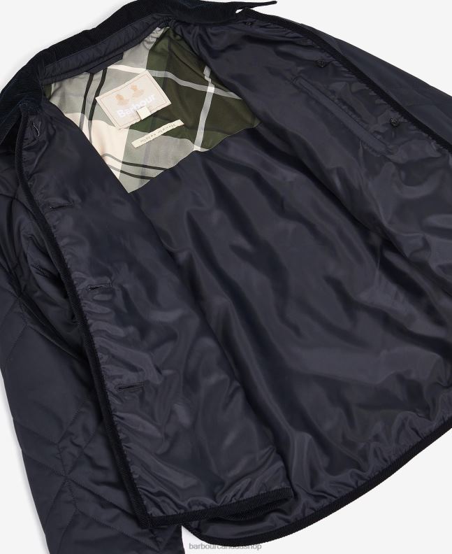 Barbour Clothing Women Dark Navy/Ancient Poplar Barrhead Quilted Shacket 2BB2F1425