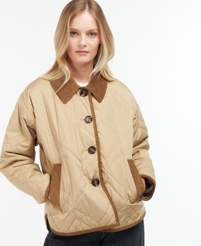 Barbour Clothing Women Dark Navy/Ancient Poplar Barrhead Quilted Shacket 2BB2F1493