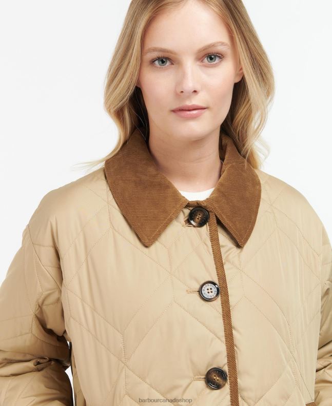 Barbour Clothing Women Dark Navy/Ancient Poplar Barrhead Quilted Shacket 2BB2F1493