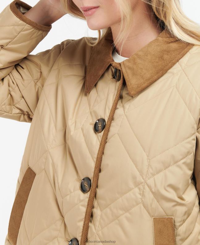 Barbour Clothing Women Dark Navy/Ancient Poplar Barrhead Quilted Shacket 2BB2F1493