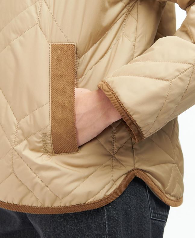 Barbour Clothing Women Dark Navy/Ancient Poplar Barrhead Quilted Shacket 2BB2F1493