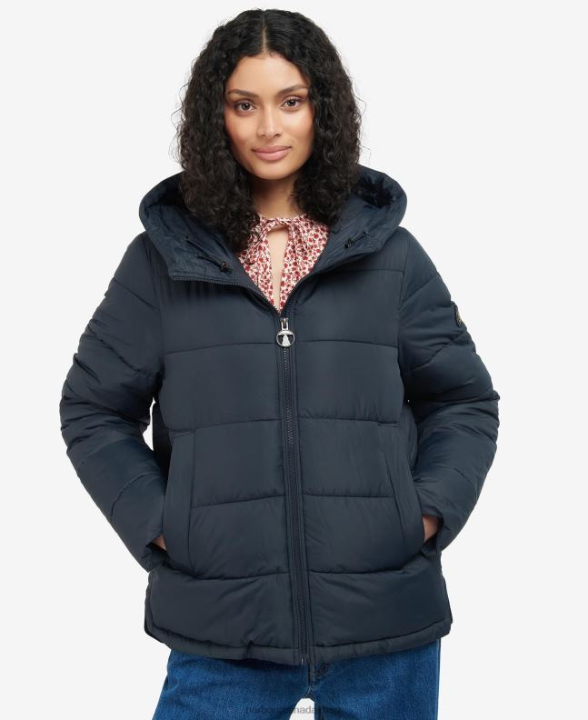 Barbour Clothing Women Dark Navy Saunton Quilted Jacket 2BB2F1446