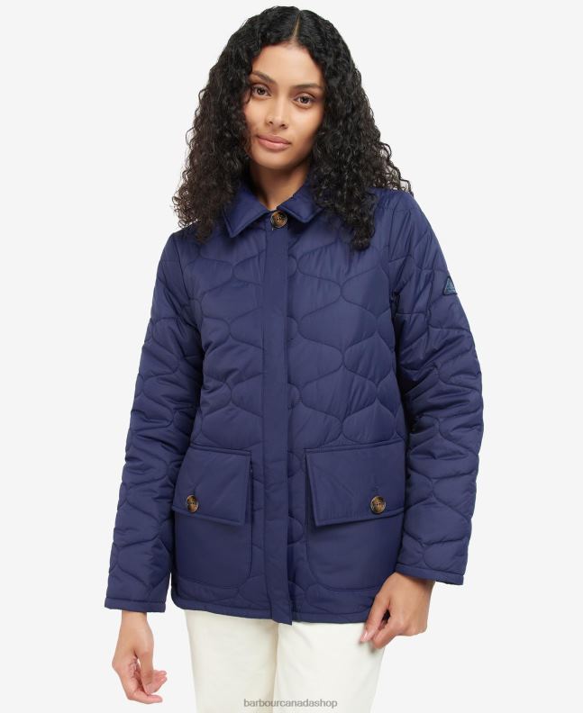 Barbour Clothing Women Eternal Ink Leilani Quilted Jacket 2BB2F1498