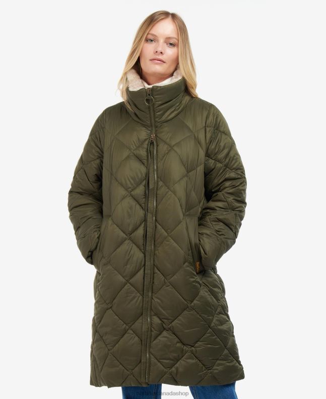 Barbour Clothing Women Fern Leaf/Classic Tartan Kilmory Quilted Jacket 2BB2F1514