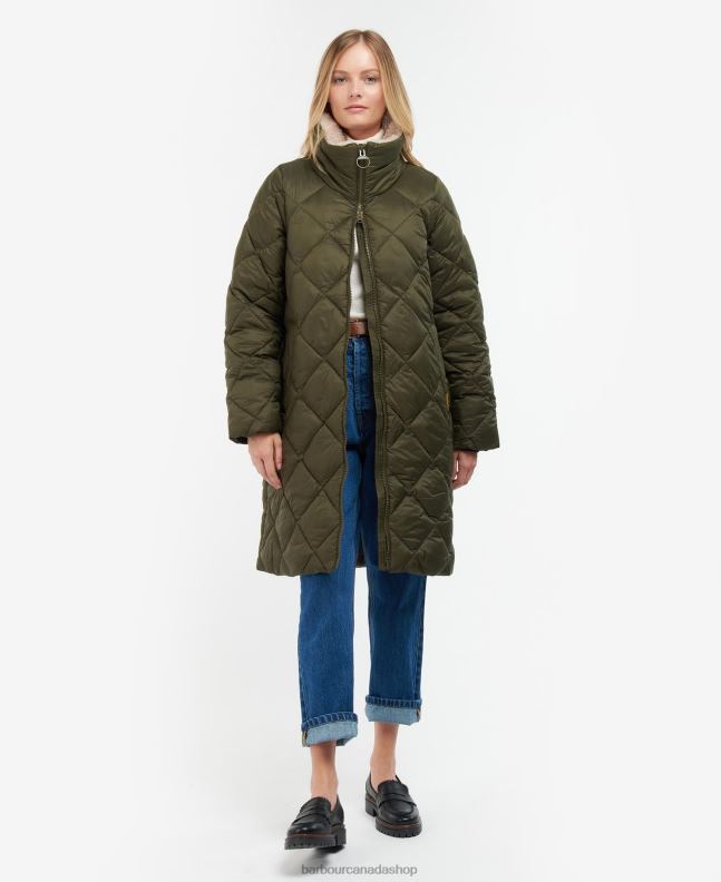 Barbour Clothing Women Fern Leaf/Classic Tartan Kilmory Quilted Jacket 2BB2F1514