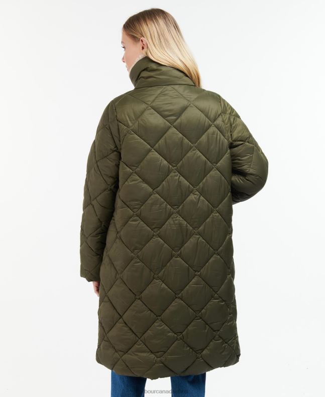 Barbour Clothing Women Fern Leaf/Classic Tartan Kilmory Quilted Jacket 2BB2F1514