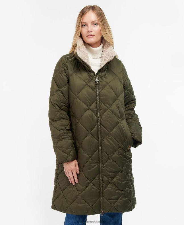 Barbour Clothing Women Fern Leaf/Classic Tartan Kilmory Quilted Jacket 2BB2F1514