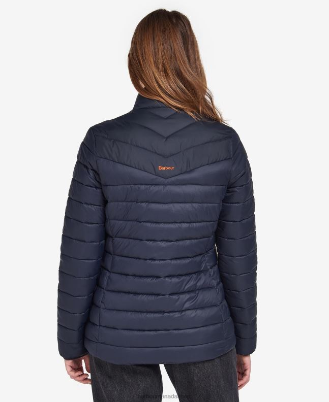 Barbour Clothing Women Fire/Dark Navy/Dress Blencarn Quilted Jacket 2BB2F1499