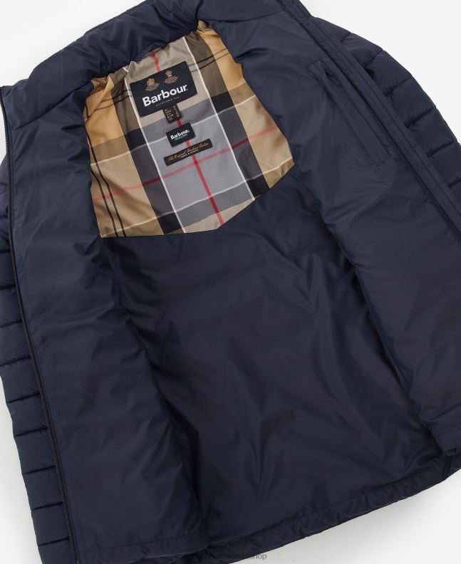 Barbour Clothing Women Fire/Dark Navy/Dress Blencarn Quilted Jacket 2BB2F1499