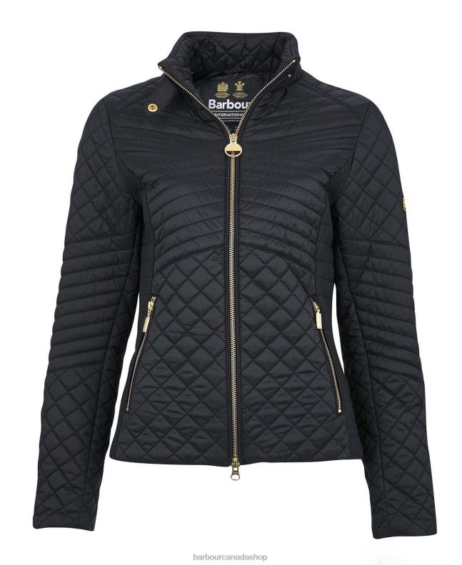 Barbour Clothing Women Light Army Green Formation Quilted Jacket 2BB2F1490