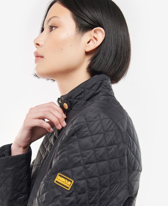 Barbour Clothing Women Light Army Green Formation Quilted Jacket 2BB2F1490