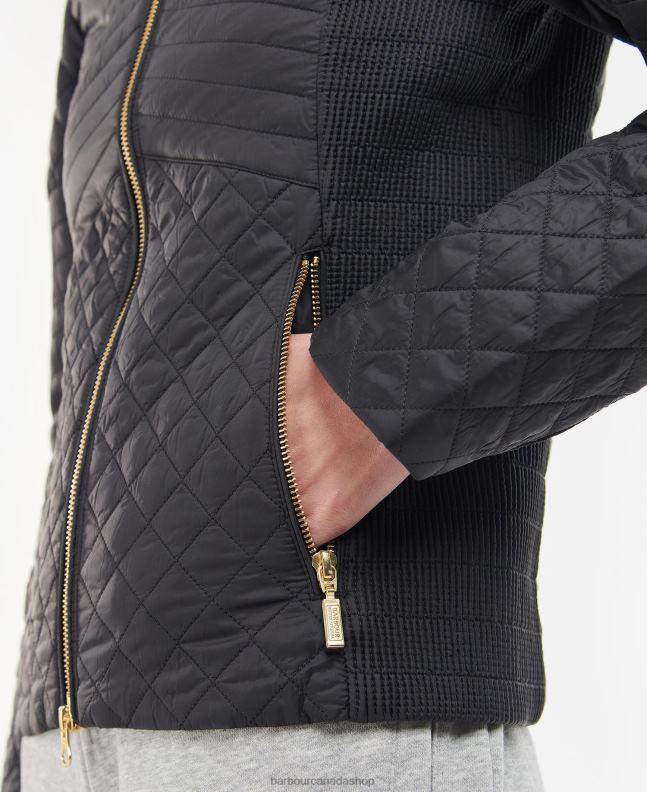 Barbour Clothing Women Light Army Green Formation Quilted Jacket 2BB2F1490