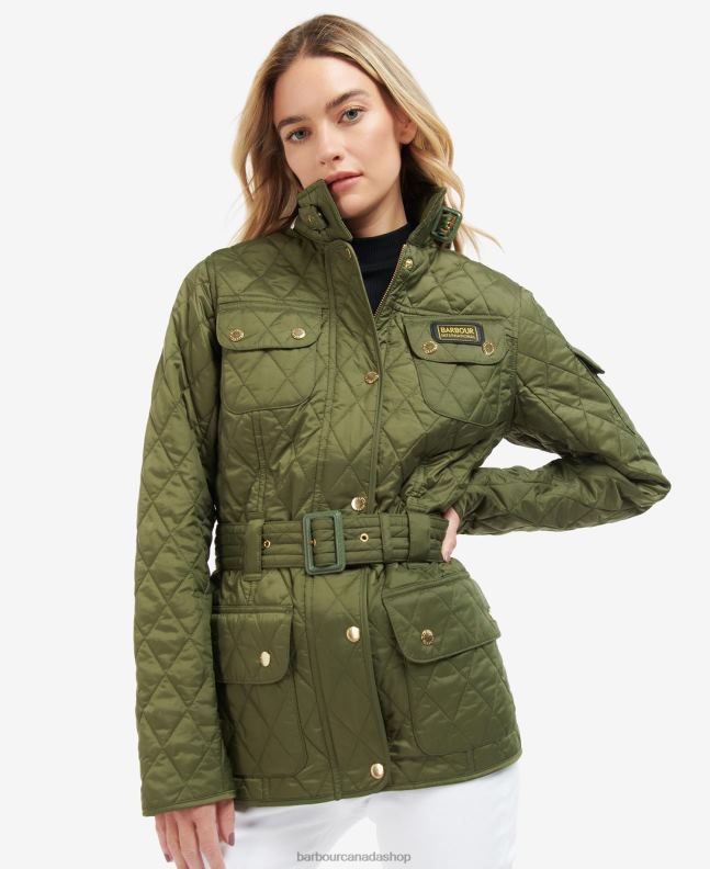 Barbour Clothing Women Midnight Green International Quilted Jacket 2BB2F1483