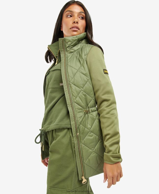 Barbour Clothing Women Midnight Green Jensons Quilted Jacket 2BB2F1491